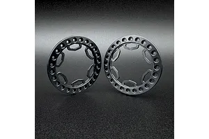 Reefs RC 1.9" Aluminium Shield Beadlock Rings 2Pcs - Grey