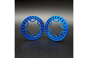 Reefs RC 1.9" Aluminium Tectonic Beadlock Rings 2Pcs - Blue