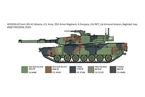 Italeri 1/35 M1A1 Abrams with Australian Decals Tank Scaled Plastic Model Kit - War Thunder image 126310