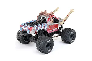 Losi Mini LMT Zombie Monster Jam 2S 4X4 RC Monster Truck Electric 4WD 1/18 Scale RTR - Red image 126360
