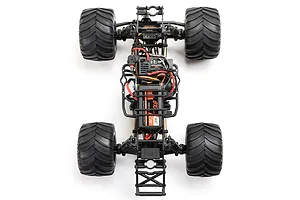 Losi Mini LMT Zombie Monster Jam 2S 4X4 RC Monster Truck Electric 4WD 1/18 Scale RTR - Red image 126365