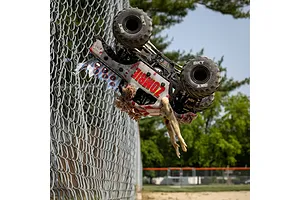 Losi Mini LMT Zombie Monster Jam 2S 4X4 RC Monster Truck Electric 4WD 1/18 Scale RTR - Red image 126372