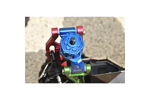 GPM Blue Aluminium 17mm Wheel Hex +2mm Adapter 2Pcs w/ Pins image 126441