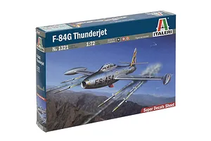 Italeri 1/72 F-84G Thunderjet Bomber Scaled Plastic Model Kit image 126719