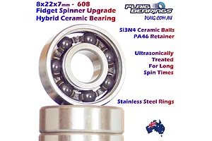 Plaig RC 8x22x7mm Ceramic Fidget Spinner Bearing 1Pc image 126830