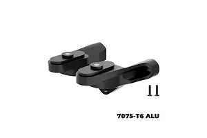 GPM Aluminium Rear Wing Mount - Black