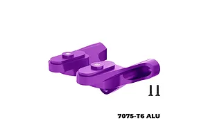 GPM Aluminium Rear Wing Mount - Purple