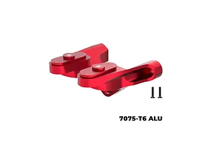 GPM Aluminium Rear Wing Mount - Red