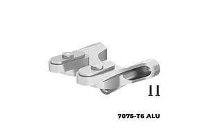 GPM Aluminium Rear Wing Mount - Silver