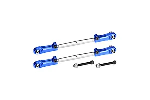 GPM Aluminium &amp; Stainless Steel Rear Adjustable Upper Arm Tie Rods 2Pcs - Blue