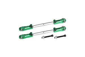 GPM Aluminium &amp; Stainless Steel Rear Adjustable Upper Arm Tie Rods 2Pcs - Green