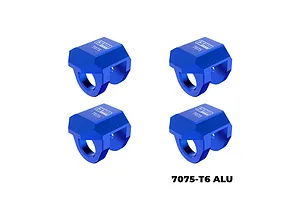 GPM Aluminium Front &amp; Rear Shock Cap Protectors 4Pcs - Blue