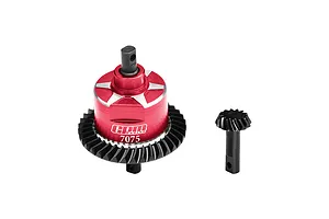 GPM Steel &amp; Aluminium Front Complete Differential Set - Red