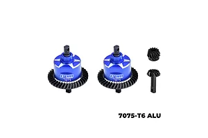 GPM Steel &amp; Aluminium Front &amp; Rear Complete Differential Set - Blue