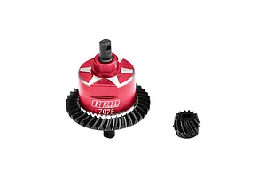 GPM Steel &amp; Aluminium Rear Complete Differential - Red