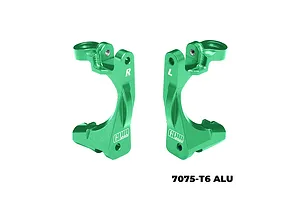 GPM Aluminium Front Hub Carriers (C-Hubs) 2Pcs - Green
