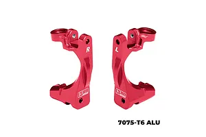 GPM Aluminium Front Hub Carriers (C-Hubs) 2Pcs - Red