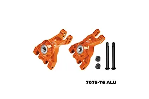 GPM Aluminium Rear Hubs with Oversized Bearings 2Pcs - Orange