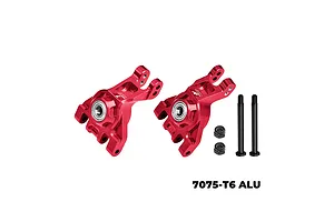 GPM Aluminium Rear Hubs with Oversized Bearings 2Pcs - Red