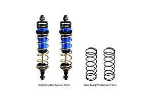 GPM Aluminium 104mm Front Adjustable Shocks 2Pcs - Blue