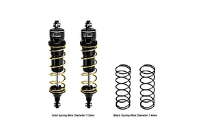 GPM Aluminium 104mm Front Adjustable Shocks 2Pcs - Black