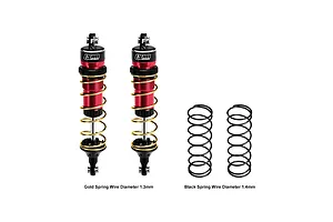 GPM Aluminium 104mm Front Adjustable Shocks 2Pcs - Red