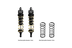 GPM Aluminium 104mm Rear Adjustable Shocks 2Pcs - Black