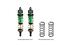 GPM Aluminium 104mm Rear Adjustable Shocks 2Pcs - Green