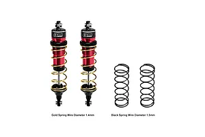 GPM Aluminium 104mm Rear Adjustable Shocks 2Pcs - Red