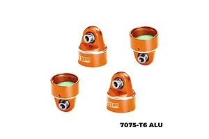 GPM Aluminium Shock Top Caps 2Pcs - Orange