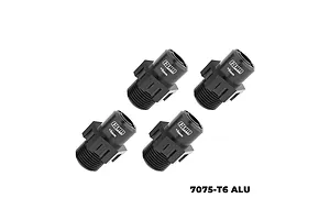 GPM Aluminium 17mm (+5mm) Wheel Hexes 4Pcs - Black