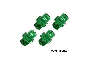 GPM Aluminium 17mm (+5mm) Wheel Hexes 4Pcs - Green