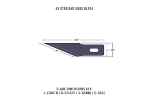 Excel Tools Carbon Steel #2 Straight Edge Blade 5Pcs image 127186