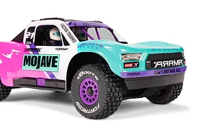 ARRMA Mojave Grom 223S BLX RC Short Course Truck Electric Brushless 4WD 1/16 Scale RTR - Teal/Pink image 127218