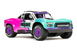 ARRMA Mojave Grom 223S BLX RC Short Course Truck Electric Brushless 4WD 1/16 Scale RTR - Teal/Pink image 127220
