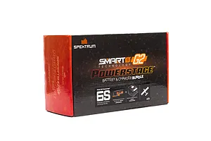 Spektrum Powerstage Air 22.2V 5000mAh 30C 6S Soft Case LiPo Battery and S1400 Smart Charger Combo image 127780