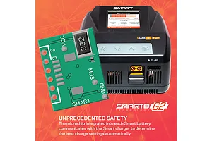 Spektrum Powerstage Air 22.2V 5000mAh 30C 6S Soft Case LiPo Battery and S1400 Smart Charger Combo image 127782