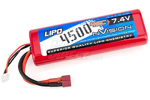 nVision Sport 7.4V 4500mAh 45C Rounded Hard Case LiPo Battery image 12781