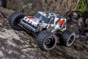 Kyosho Mad Wagon VE RC Monster Truck Electric Brushless 4WD 1/10 Scale RTR - Black/White image 127918