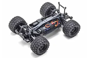 Kyosho Mad Wagon VE RC Monster Truck Electric Brushless 4WD 1/10 Scale RTR - Black/White image 127922