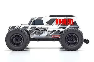 Kyosho Mad Wagon VE RC Monster Truck Electric Brushless 4WD 1/10 Scale RTR - Black/White image 127923