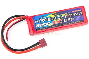 nVision 7.4V 2200mAh 30C Soft Case LiPo Battery image 12795