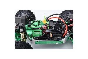 GPM Aluminium 35mm Motor Heatsink with Cooling Fan Set - Green image 127977