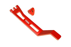 Traxxas Aluminium Battery Hold-Down Strap with Post 2Pcs - Red