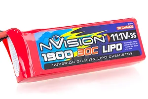 nVision 11.1V 1900mAh 30C Soft Case LiPo Battery image 12806