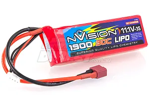 nVision 11.1V 1900mAh 30C Soft Case LiPo Battery image 12807