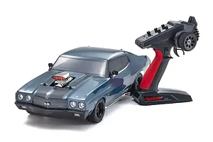 Kyosho Fazer Mk2 1970 Chevrolet Chevelle Supercharged RC Car Electric Brushless 1/10 Scale RTR - Dark Blue image 128128