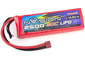 nVision 14.8V 2500mAh 30C Soft Case LiPo Battery image 12817