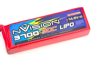 nVision 14.8V 3700mAh 30C Soft Case LiPo Battery image 12818