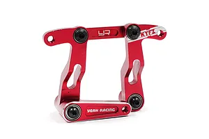 Yeah Racing Aluminium Steering Bellcrank and Drag Link Assembly - Red image 128296